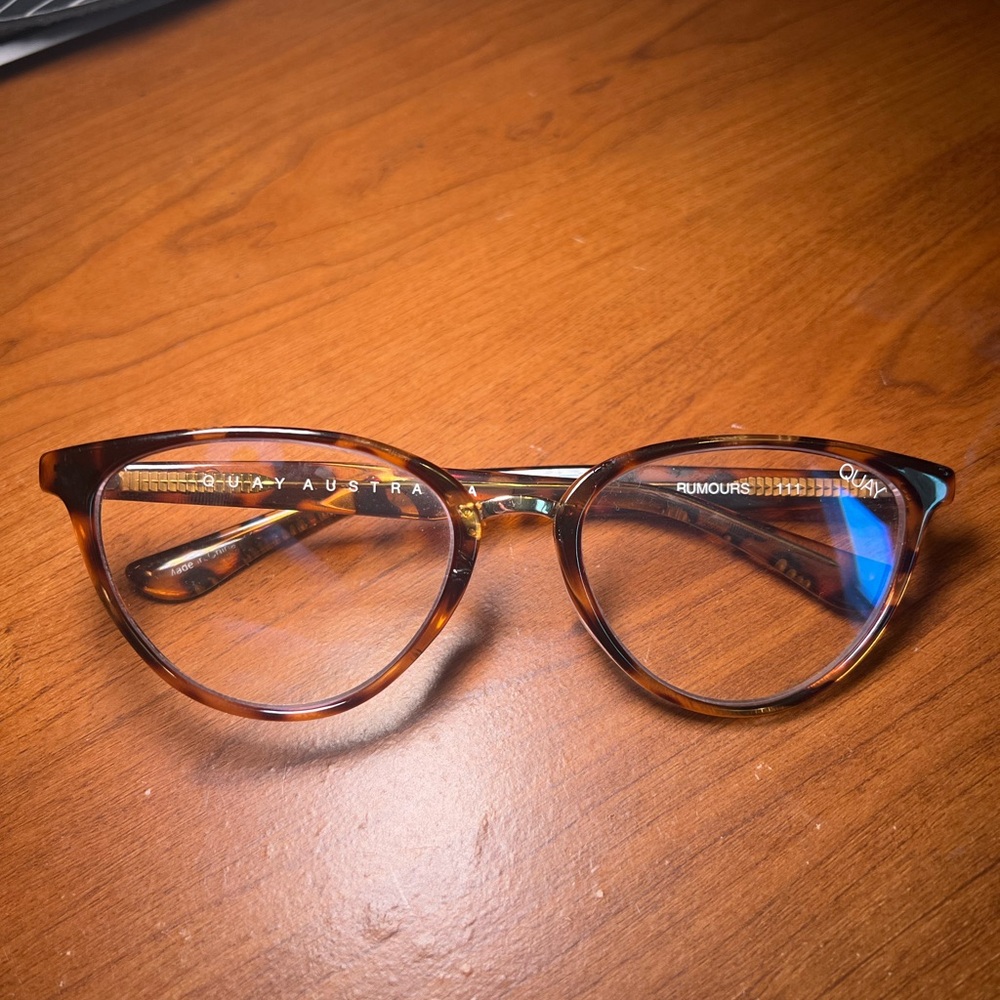 QUAY Rumours Tortoise Shell Blue Light Glasses